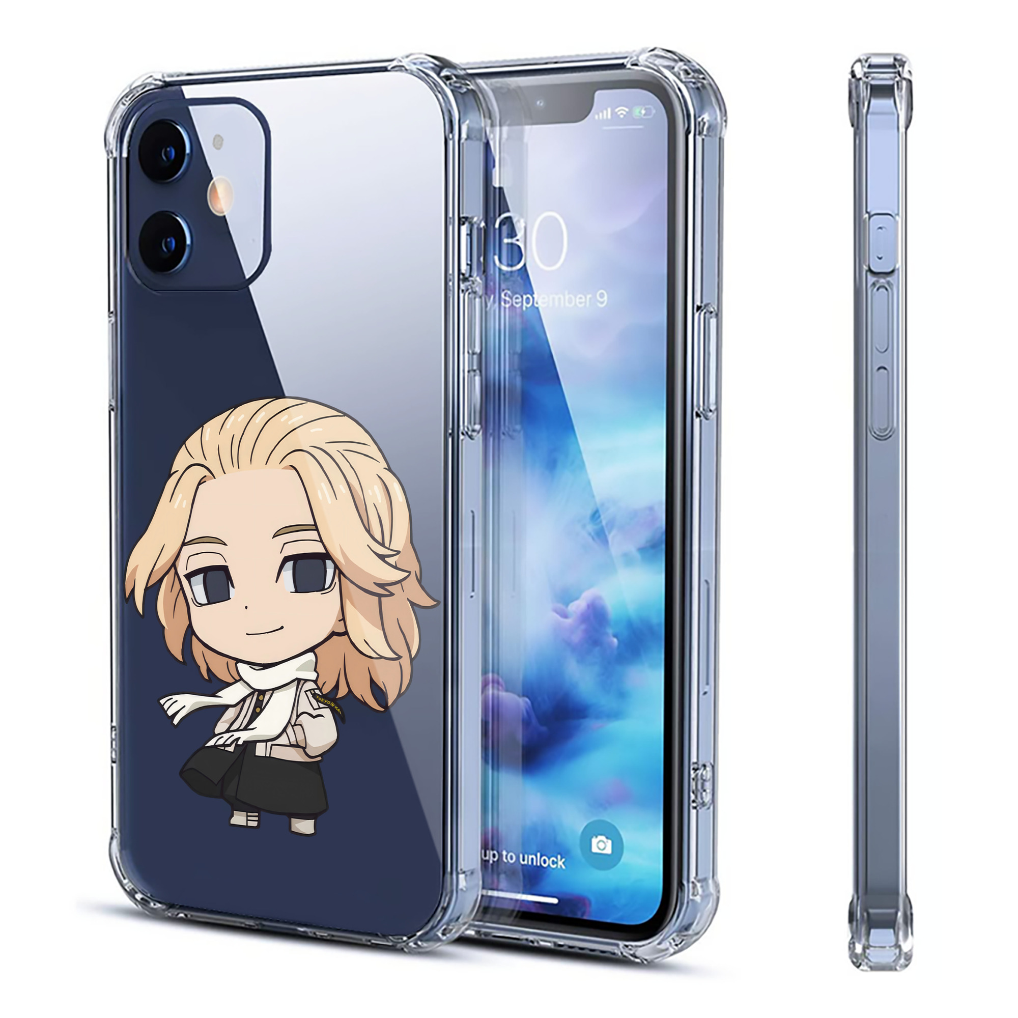 （画像用） 東京リベンジャーズ Tokyo Revengers 【iPhone 12シリーズ対応】透明スマホケース（クリアソフトケース）
